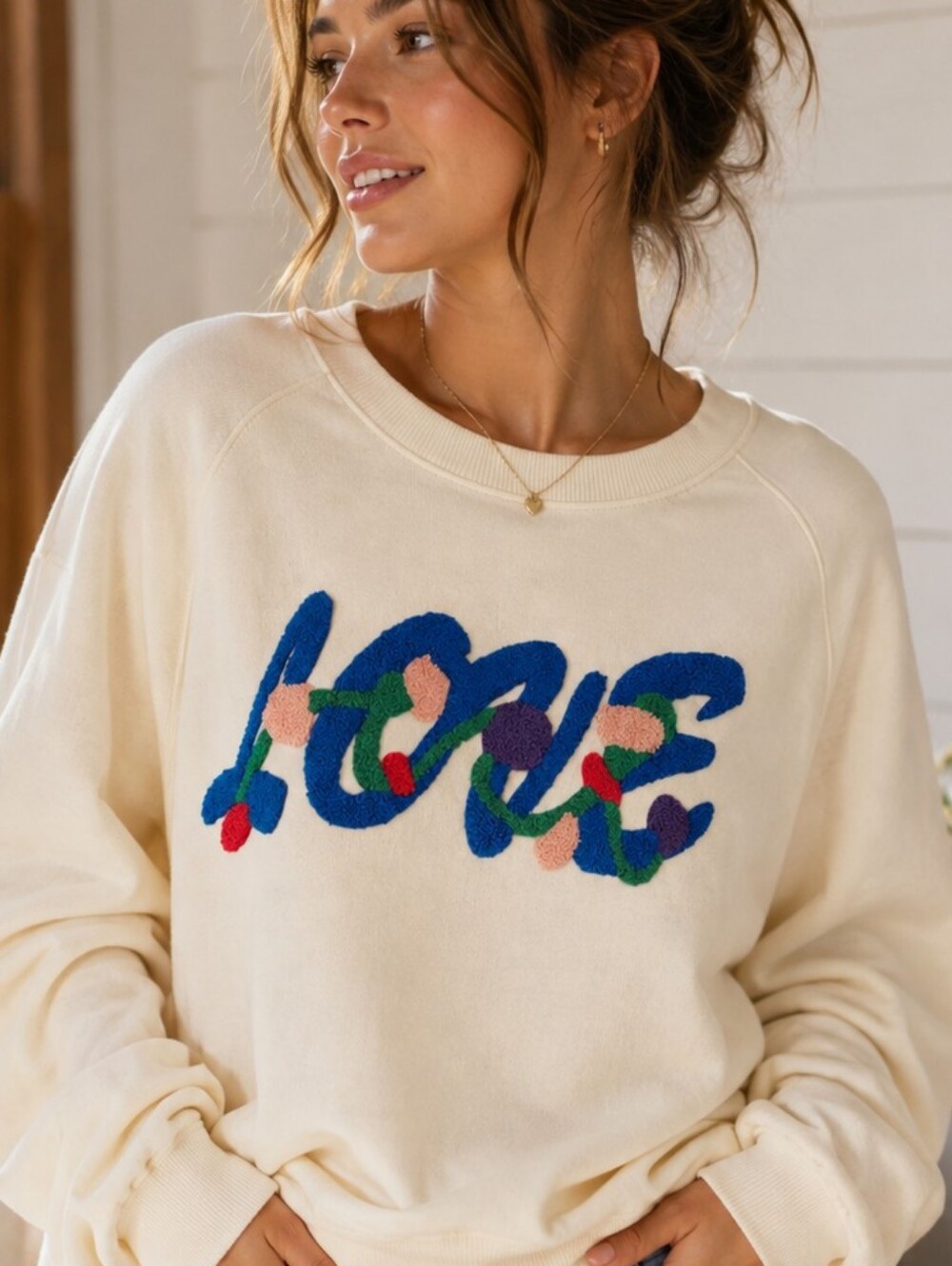 Just Madison Holiday Love Sweater NWT